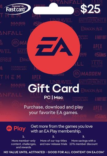 EA Play 25 USD Gift Card Origin Key UNITED STATES