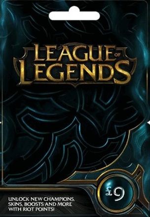League of Legends Gift Card £9 - Riot Key - EU WEST Server Only