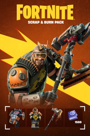 Fortnite -Scrap & Burn Pack + 1500 V-Bucks Challenge XBOX LIVE Key CANADA