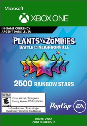 Plants vs. Zombies: Battle for Neighborville – 2500 Rainbow Stars XBOX LIVE Key EUROPE