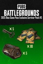 PlayerUnknown's Battlegrounds - 2025 Xbox Game Pass Exclusive Survivor Pack 3 (DLC) XBOX LIVE Key GLOBAL