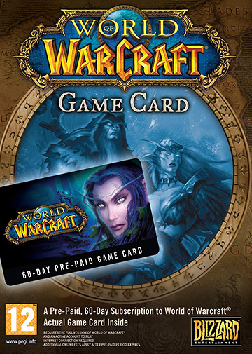World of Warcraft Time Card Prepaid Battle.net 60 Days Battle.net NORTH AMERICA