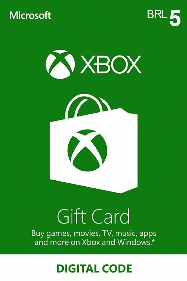 Xbox Live Gift Card 5 BRL - BR Microsoft Xbox Live Keys - Brazil