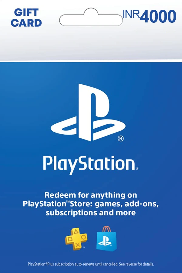 PlayStation Network Gift Card - 4000 INR - IN PSN Key - India