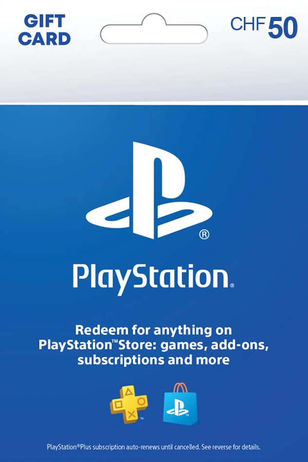 PlayStation Network Gift Card - 50 CHF - CH PSN Key - Switzerland