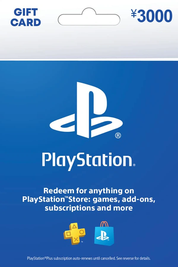 PlayStation Network Gift Card - 3000 JPY - JP PSN Key - Japan