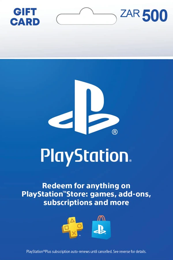 PlayStation Network Gift Card - 500 ZAR - SA PSN Key - South Africa