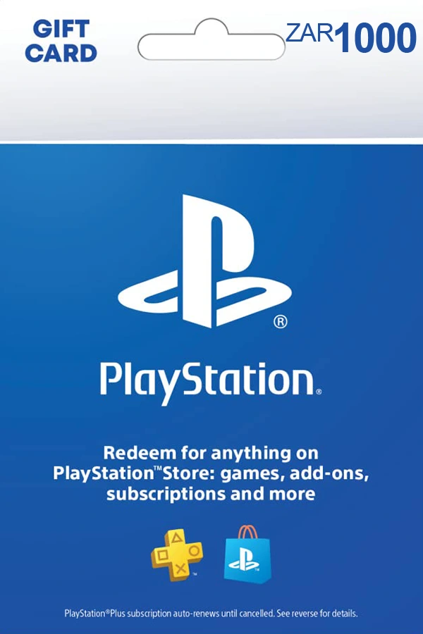 PlayStation Network Gift Card - 1000 ZAR - SA PSN Key - South Africa