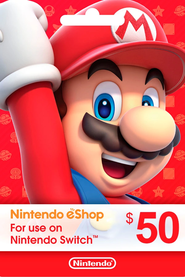 Nintendo eShop Card 50 USD -  U S A region - Redeem by seller