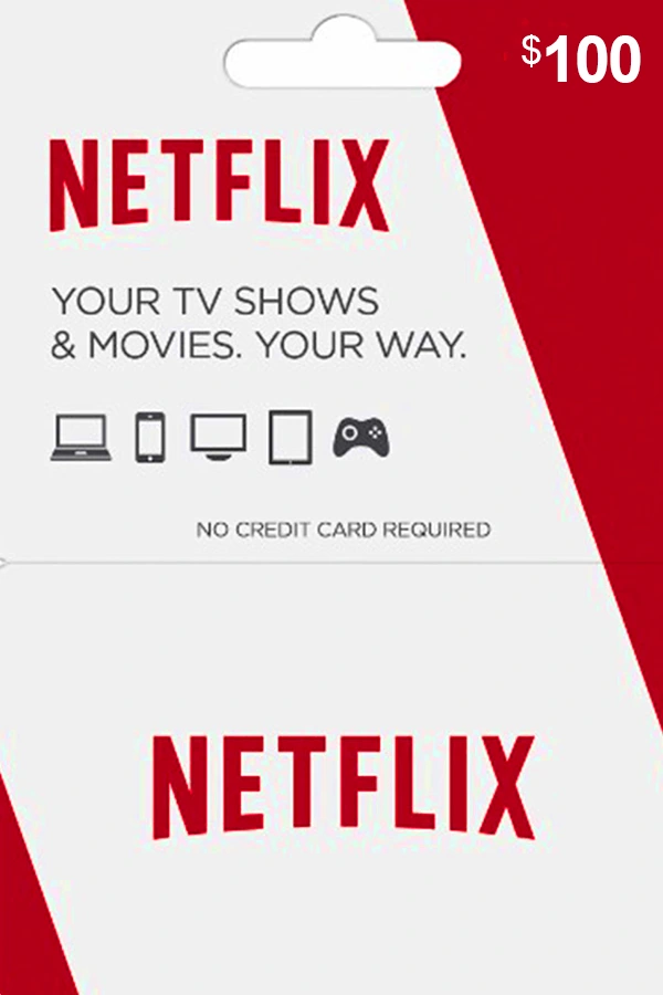 Netflix Gift Card 100 USD - US Netflix Keys - United States