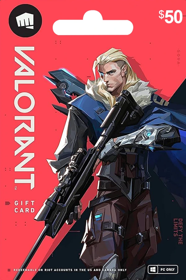 VALORANT Gift Card 50 USD (PC) - US Valorant Riot Points Keys - United States