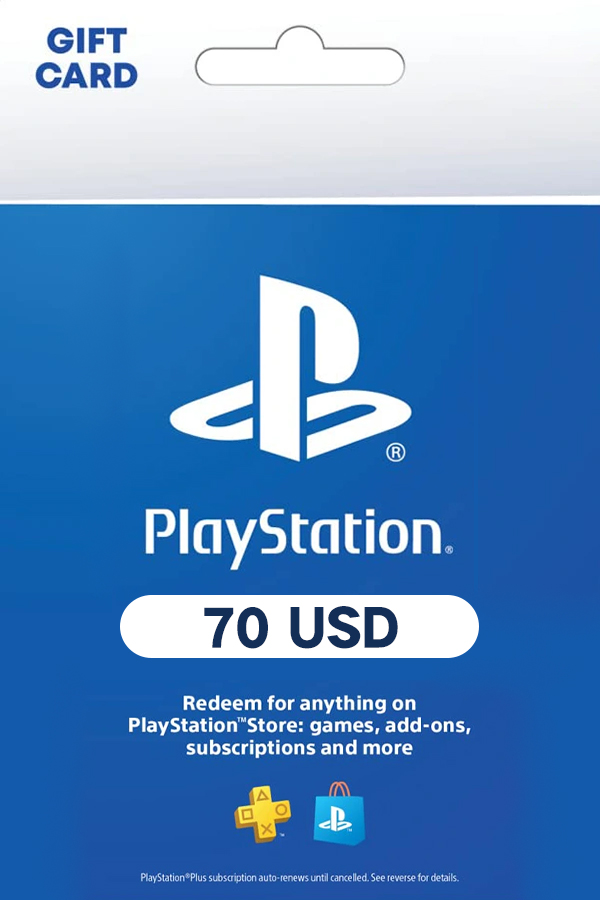 PlayStation Network Gift Card - 70 USD - USA PSN Key - United States