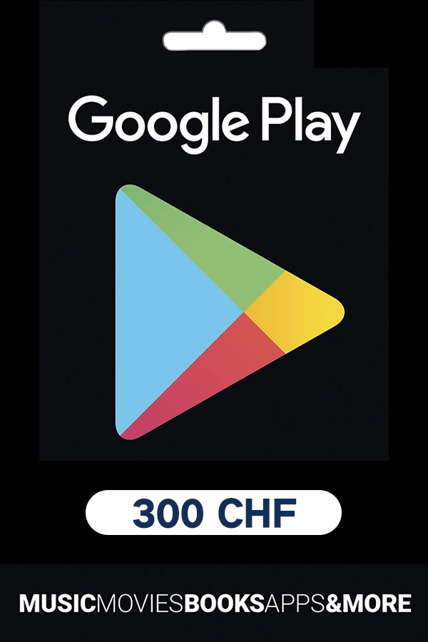 Google Play Gift Card - 300 CHF(Switzerland)