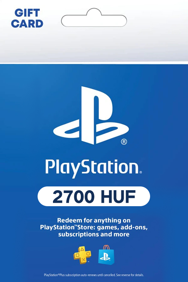 PlayStation Network Gift Card - 2700 HUF - HU PSN Key - Hungary