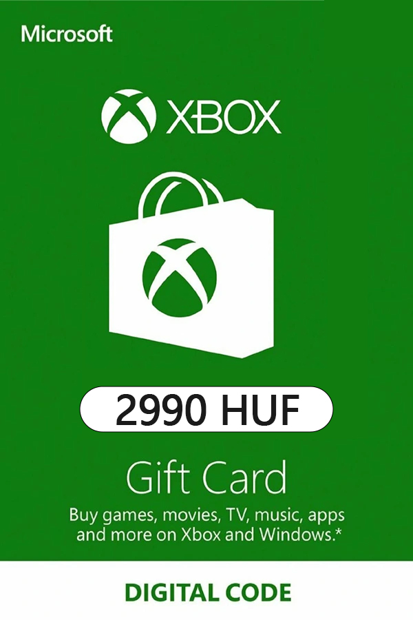 Xbox Live Gift Card - 2990 HUF Microsoft Xbox Live Keys - Hungary
