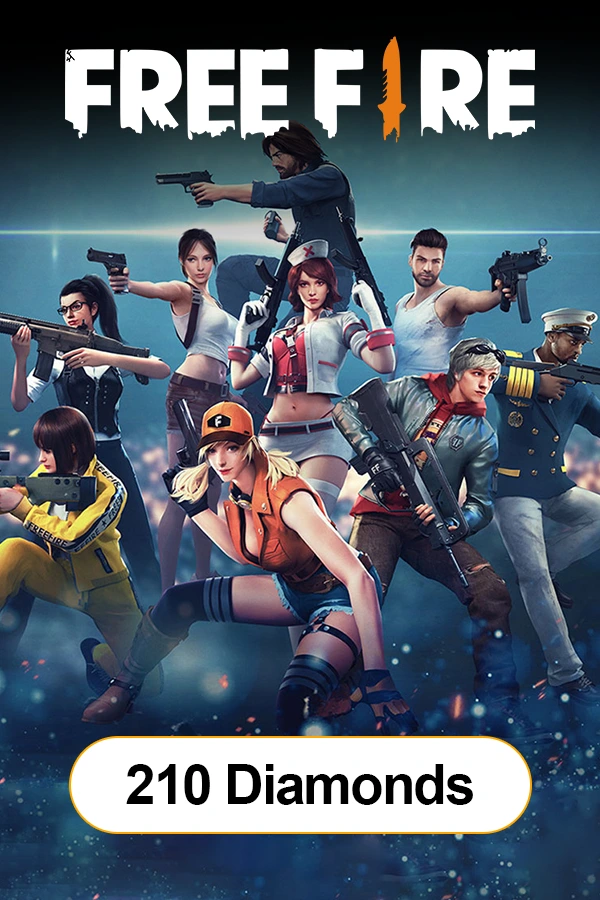 Free Fire Gift Card - 210 Diamonds - Free Fire Gift Card Keys - Android/IOS