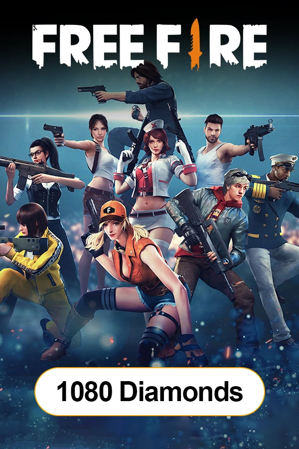 Free Fire Gift Card - 1080 Diamonds - Free Fire Gift Card Keys - Android/IOS