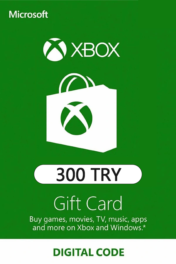 Xbox Live Gift Card 300 TRY - TR Microsoft Xbox Live Keys - Turkey