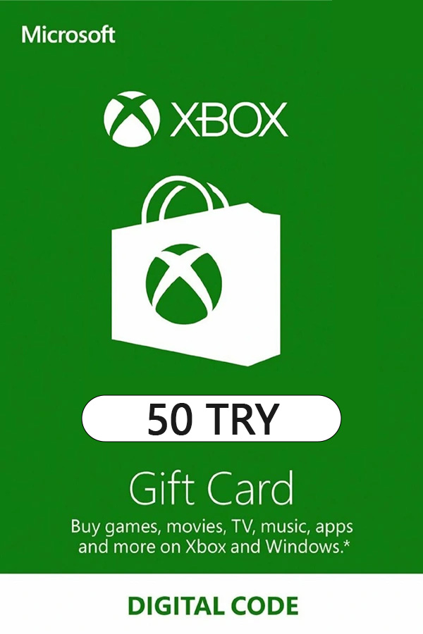 Xbox Live Gift Card 50 TRY - TR Microsoft Xbox Live Keys - Turkey