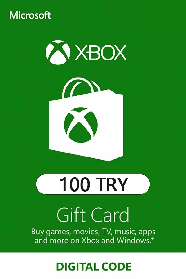Xbox Live Gift Card 100 TRY - TR Microsoft Xbox Live Keys - Turkey