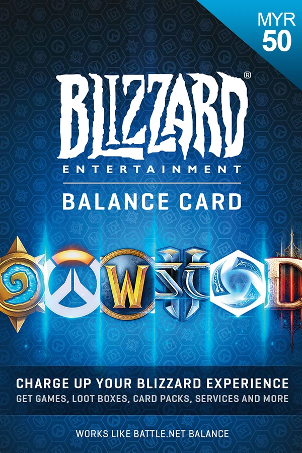 Blizzard Battle.net Gift Card 50 MYR - MY Blizzard Battle.net Keys - Malaysia