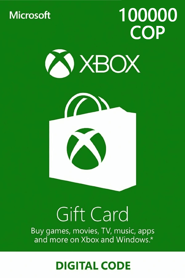 Xbox Live Gift Card 100000 COP - CO Microsoft Xbox Live Keys - Colombia