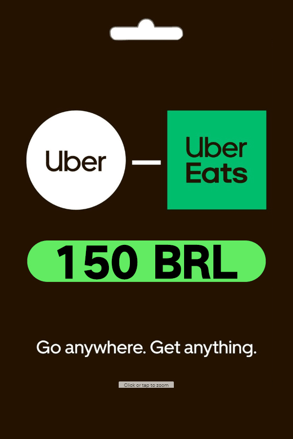 Uber & Uber Eats Gift Card 150 BRL - BRA Uber & Uber Eats Key - Brazil