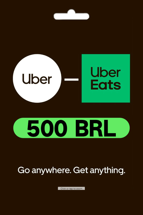 Uber & Uber Eats Gift Card 500 BRL - BRA Uber & Uber Eats Key - Brazil