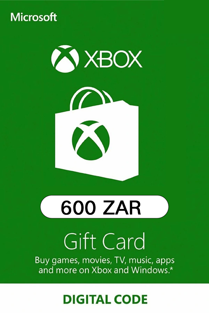 Xbox Live Gift Card 600 ZAR - SA Microsoft Xbox Live Keys - South Africa