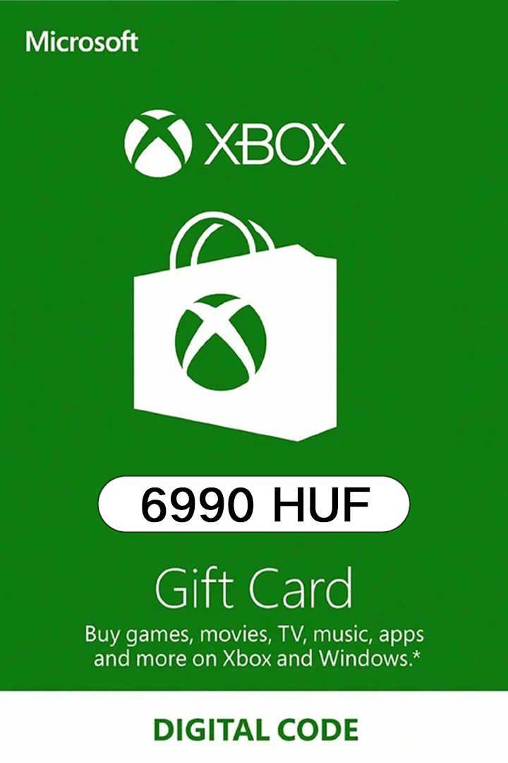 Xbox Live Gift Card - 6990 HUF Microsoft Xbox Live Keys - Hungary