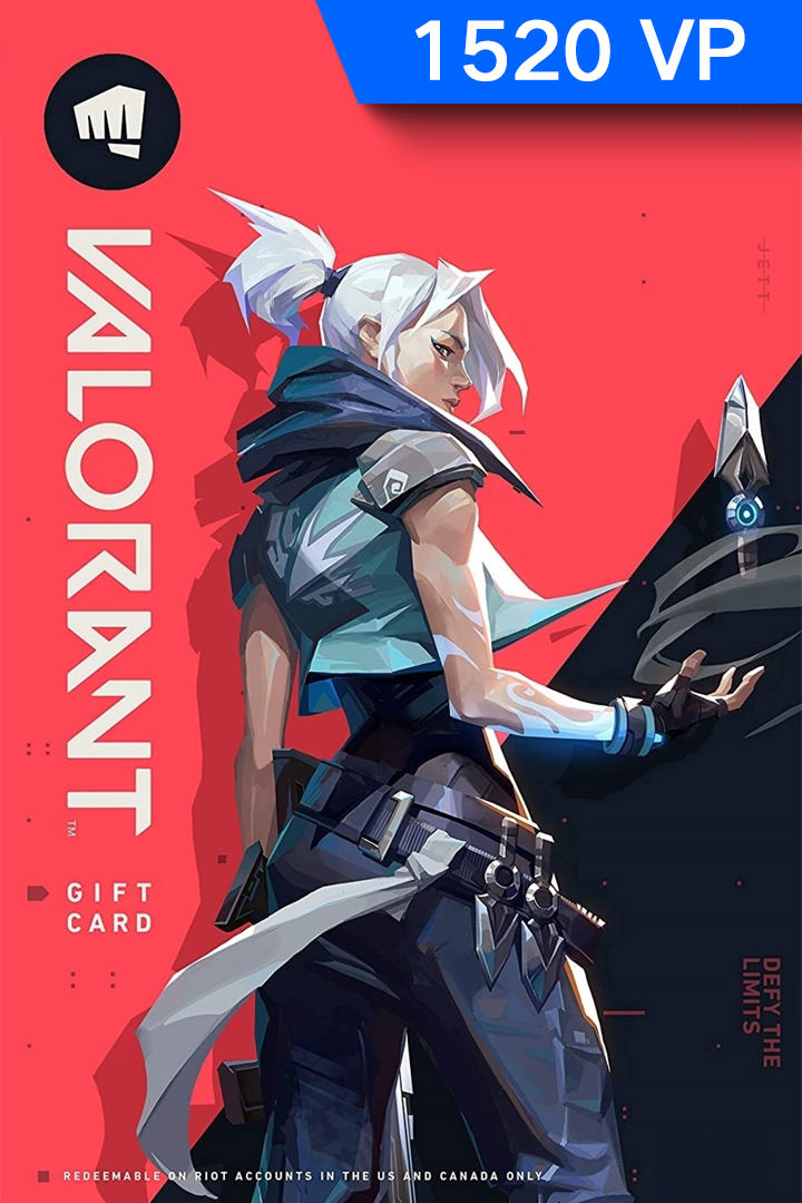 Valorant Points 1520 VP key (PC)