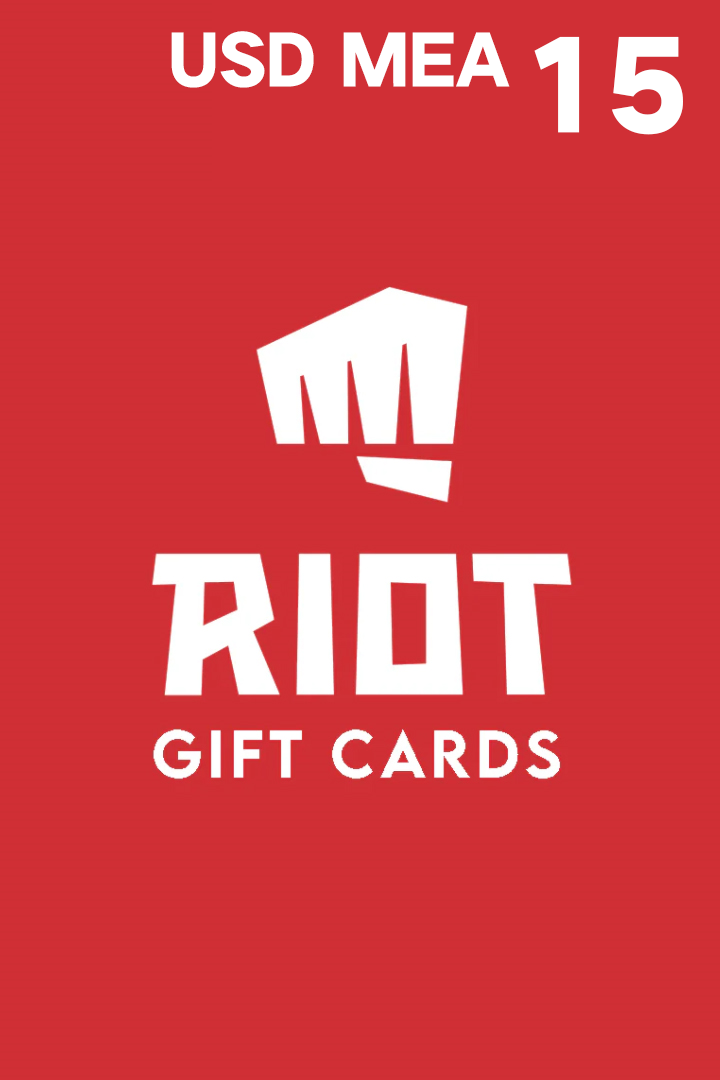 Riot Digital Gift Card - 15 USD-MEA (Digital Key) - Asia