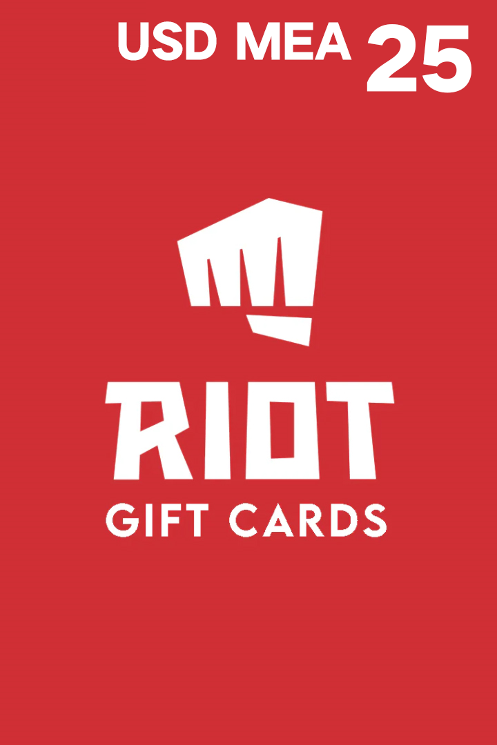 Riot Digital Gift Card - 25 USD-MEA (Digital Key) - Asia