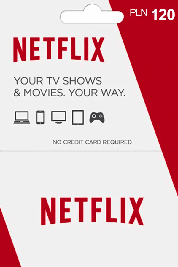 Netflix Gift Card 120 PLN - Poland
