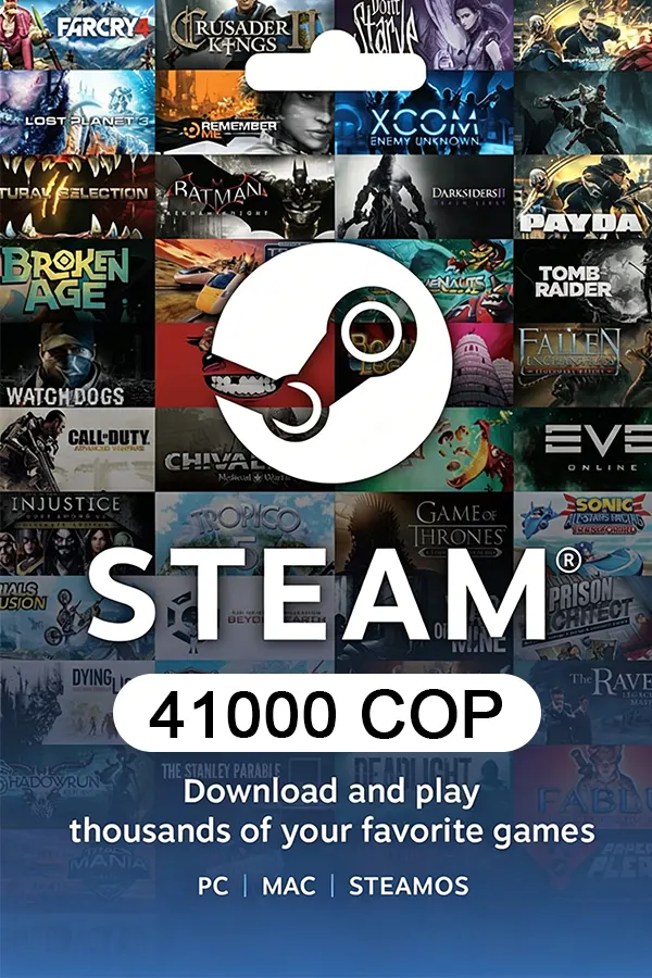 Steam Wallet Gift Card 41000 COP Key COLOMBIA