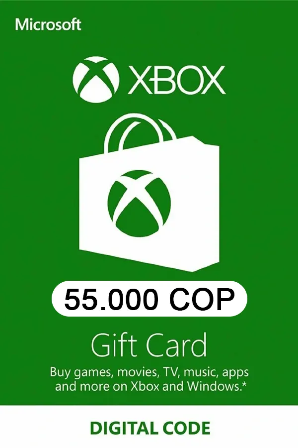 Xbox Live Gift Card 55.000 COP Key COLOMBIA