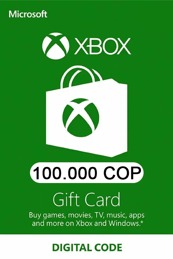 Xbox Live Gift Card 100.000 COP Key COLOMBIA