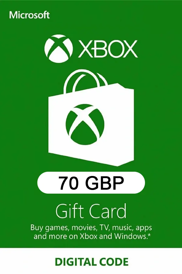 Xbox Live Gift Card 70 GBP Xbox Live Key UNITED KINGDOM