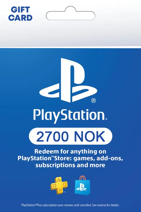 PlayStation Network Card 2700 NOK (NO) PSN Key NORWAY