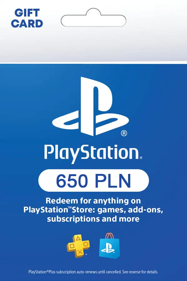 PlayStation Network Card 650 PLN (PL) PSN Key POLAND