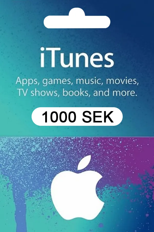 Apple iTunes Gift Card 1000 SEK iTunes Key SWEDEN