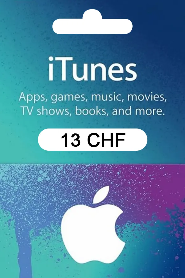 Apple iTunes Gift Card 13 CHF iTunes Key SWITZERLAND
