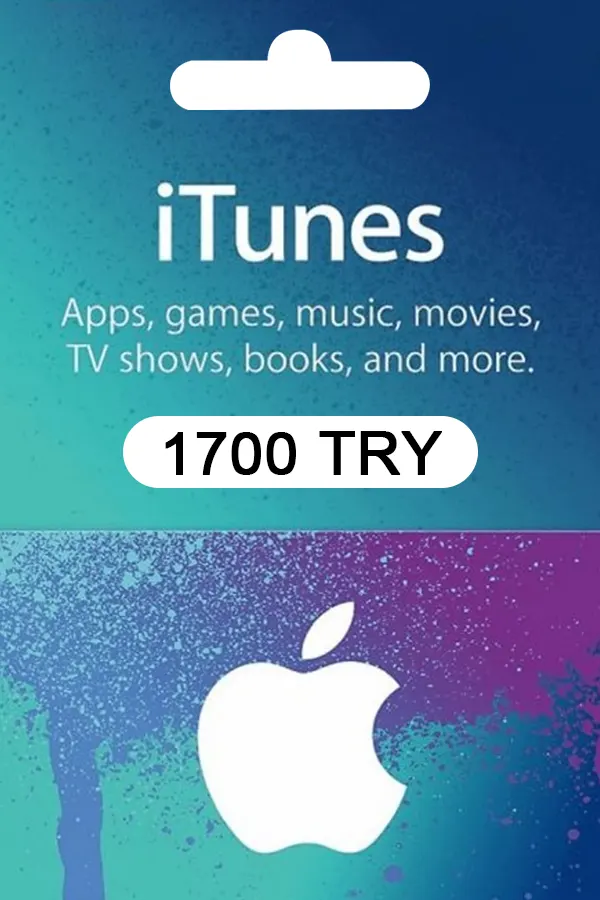 Apple iTunes Gift Card 1700 TRY iTunes Key TURKEY