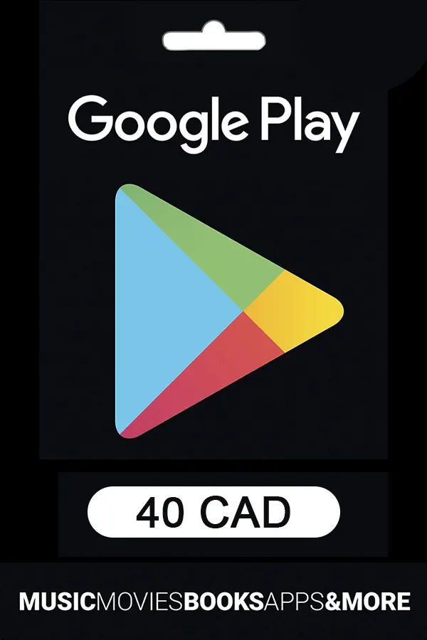 Google Play Gift Card 40 CAD Key CANADA