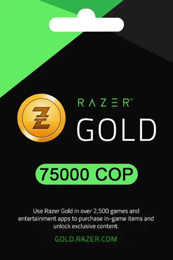 Razer Gold Gift Card 75000  COP Key COLOMBIA