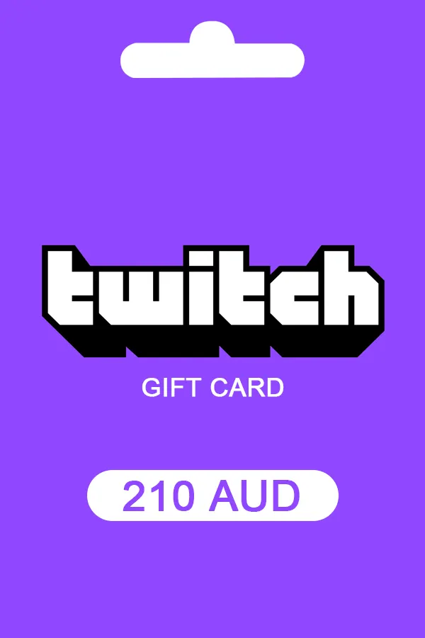 Twitch Gift Card 210 AUD Key AUSTRALIA