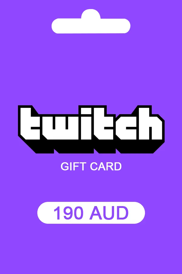 Twitch Gift Card 190 AUD Key AUSTRALIA