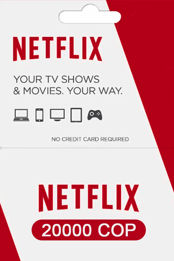 Netflix Gift Card 20000 COP Key COLOMBIA