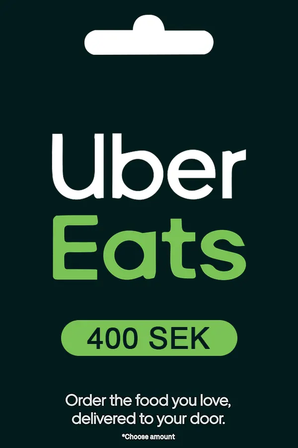 Uber Eats Gift Card 400 SEK Uber Key SWEDEN