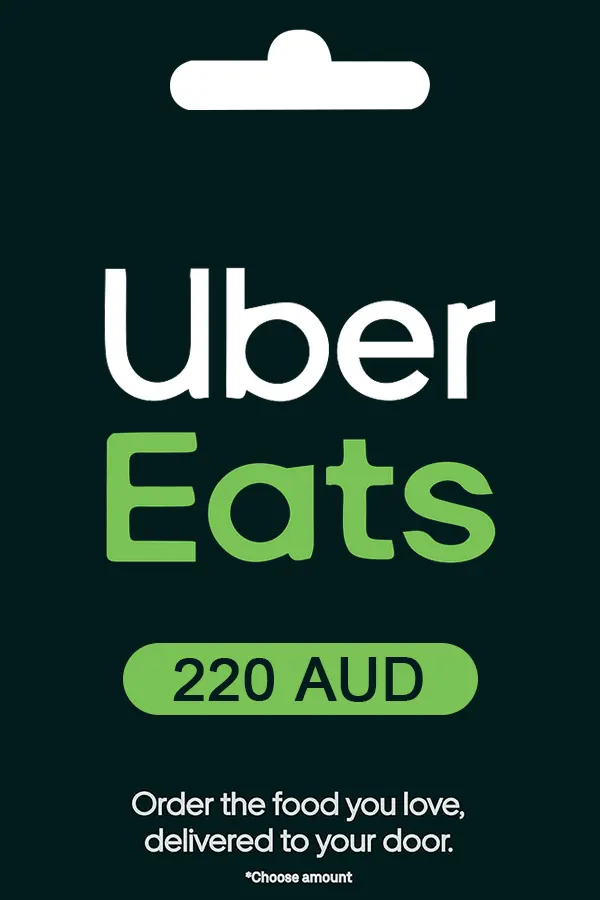 Uber Eats Gift Card 220 AUD Uber Key AUSTRALIA